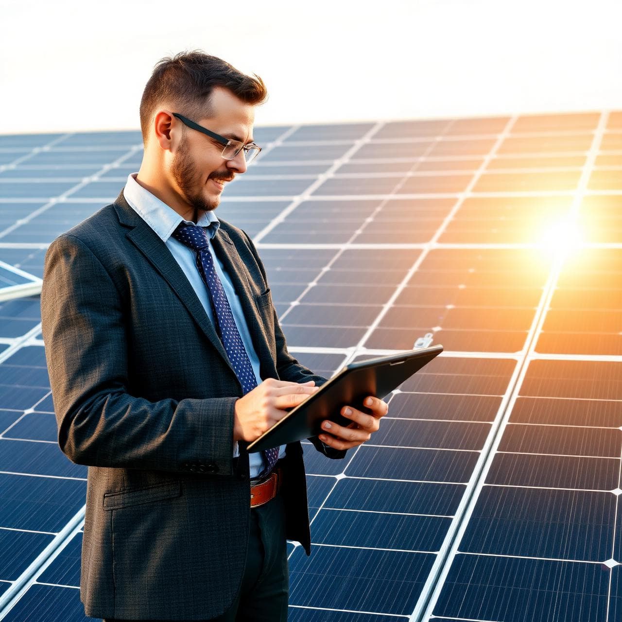 Siraj Solar consultant on site