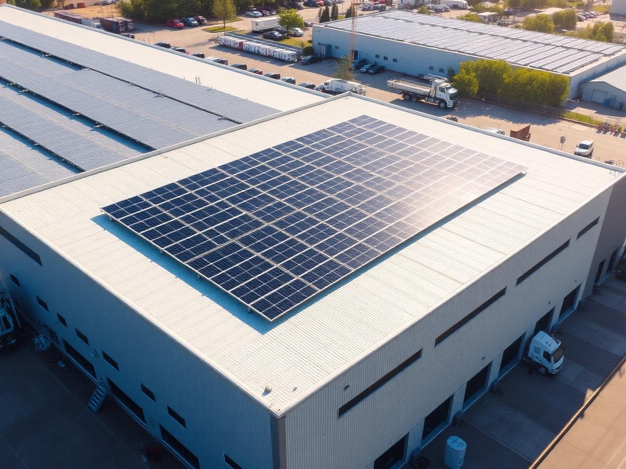 Logistics Hub Solar Canopy